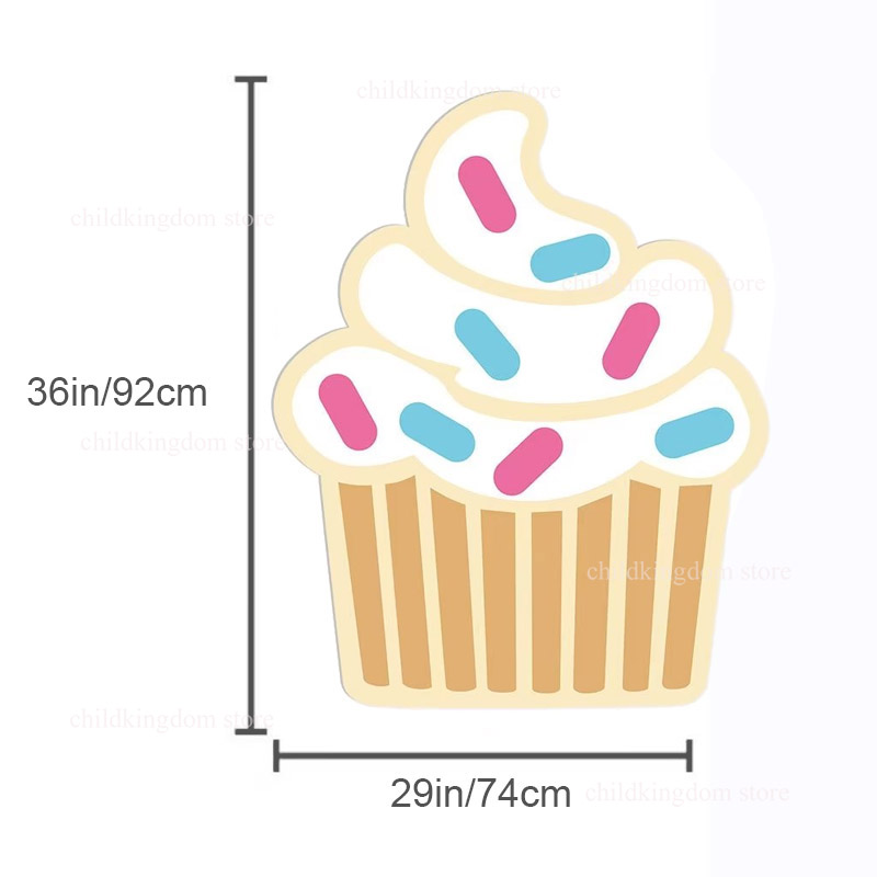 Ijs Donut Cutouts Kt Board Ijs Baby Shower Meisjes 1e Verjaardagsfeestje Achtergronden Achtergrond Foto Rekwisieten Decoratie: Donker Kaki