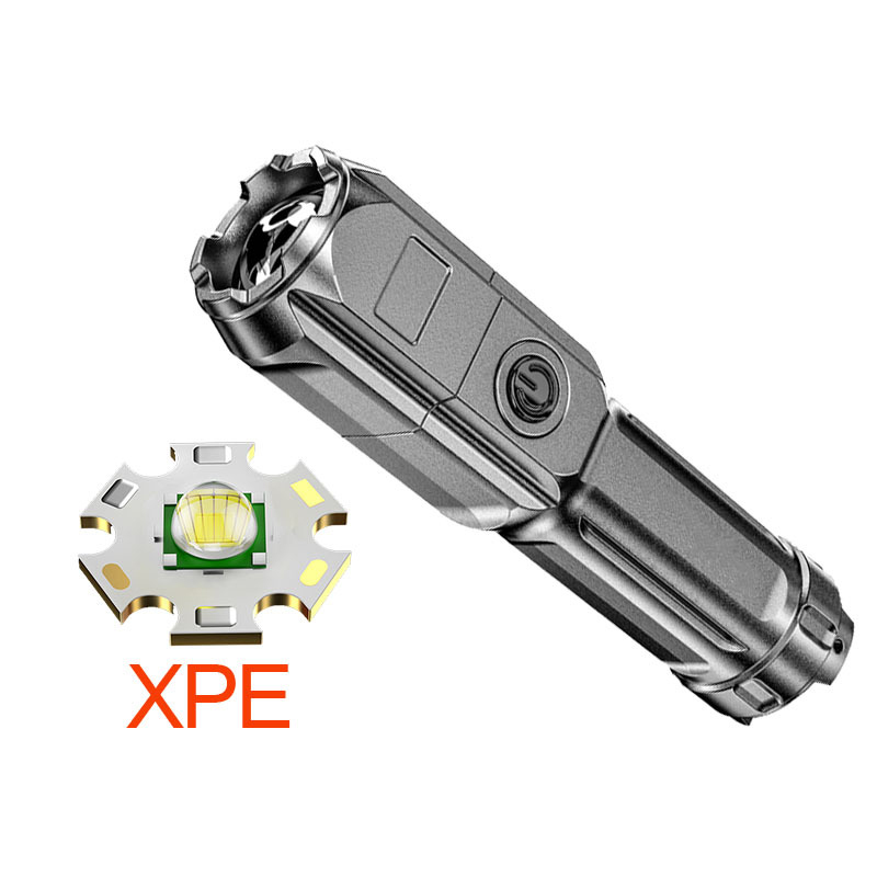 Led Flashlight Ultra Bright Torch Camping Light 4 Switch Mode Waterproof Zoomable Camping Bicycle Fishing Hiking Climbing Light