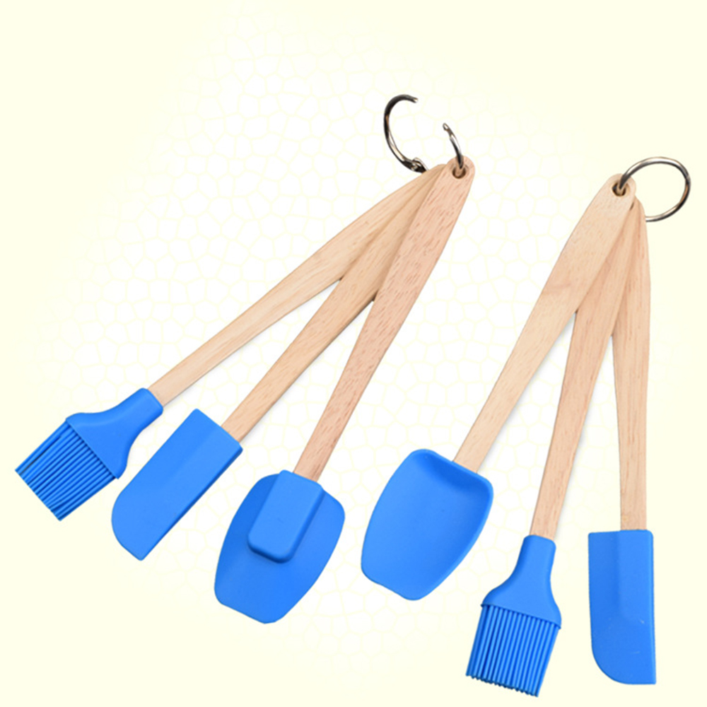 Juego de 3 uds. De pinceles y espátulas de silicona para cocina, utensilio para hornear, artículos de cocina