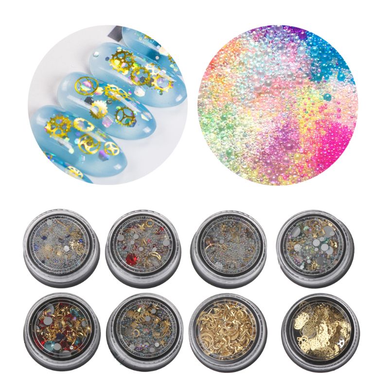 Smykker funn boble perler hjul utstyr ultra tynn metallramme fylling spiker gjør-det-selv uv epoksyharpiks smykker