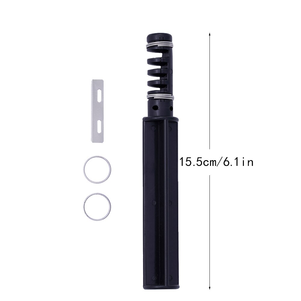 Cortador de tiras de cuero hecho a mano, herramienta para cortar correas de cuero, con 3 cuchillas, 1 unidad