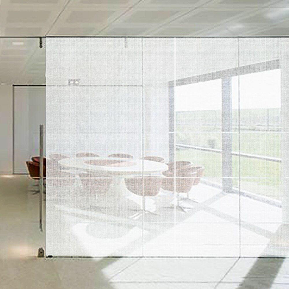 60 " x12 " hvid dekoration vinduesfilm privatliv glas vindue film klæbende vindue klistermærke til hjemmekontor glasindretning
