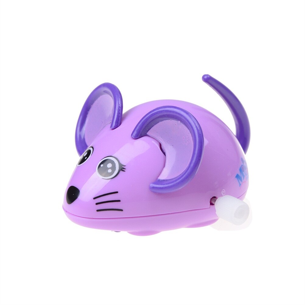 1pcs Mooie Rat Cartoon Dieren Wind Up Clockwork Toys Grappig Muis Voor Kinderen Kleur Willekeurig
