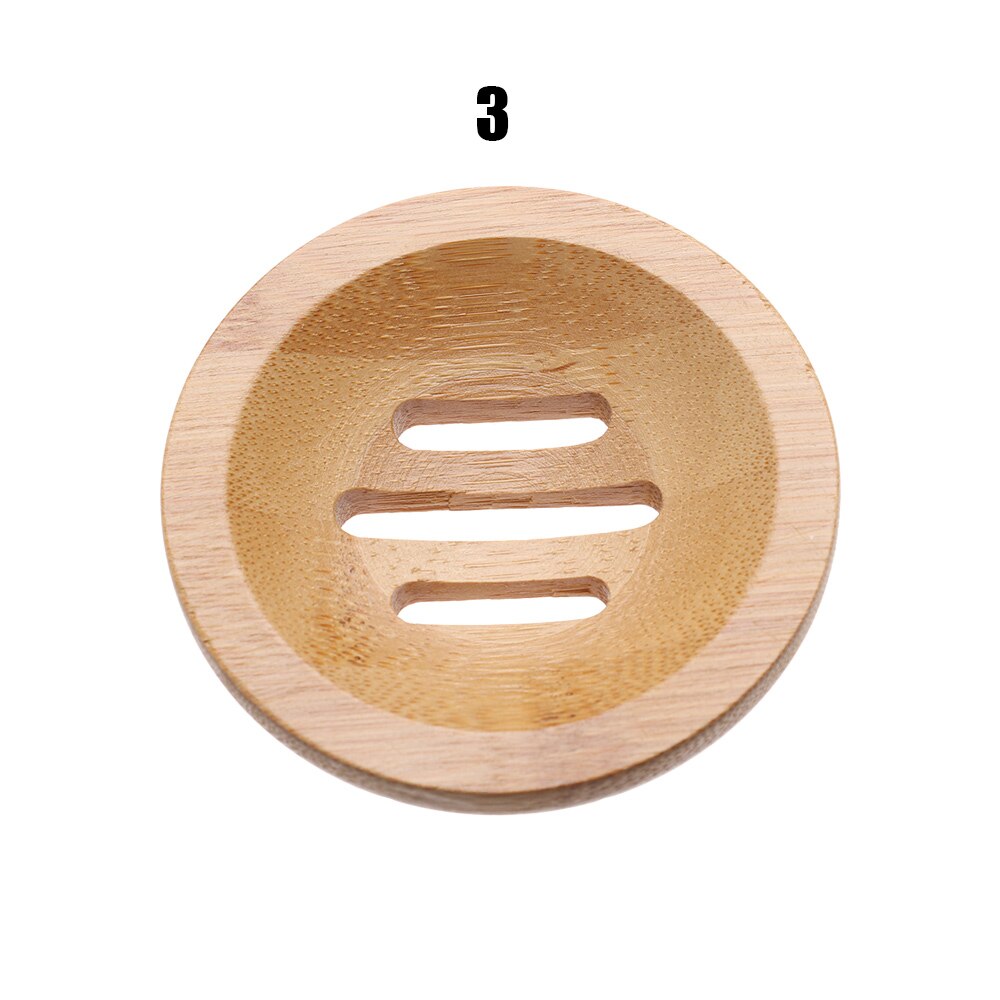 Bath Shower Soap Holder Wooden Soap Tray Drainer Dishes Drain Bamboo Box Sanitary Ware Suite Bathroom Supplies Bathroom Hardware: 3