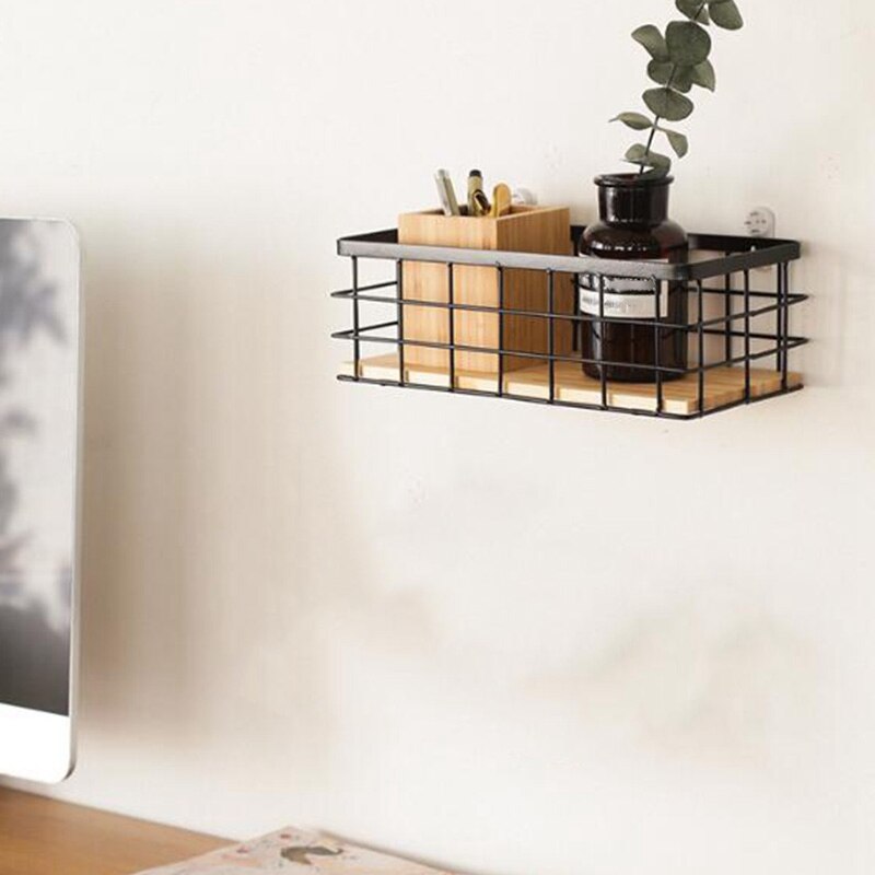 Nordisk smedejern opbevaringskurv bordservice diverse arrangør desktop kosmetik efterbehandling opbevaringskurv boligindretning