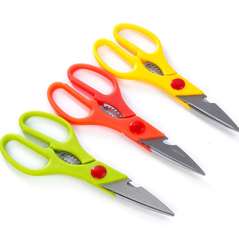 Tijeras de cocina multifunción, tijeras de hueso de pollo fuertes para el hogar, tijeras de hueso de acero inoxidable, corte afilado, pescado para matar peces