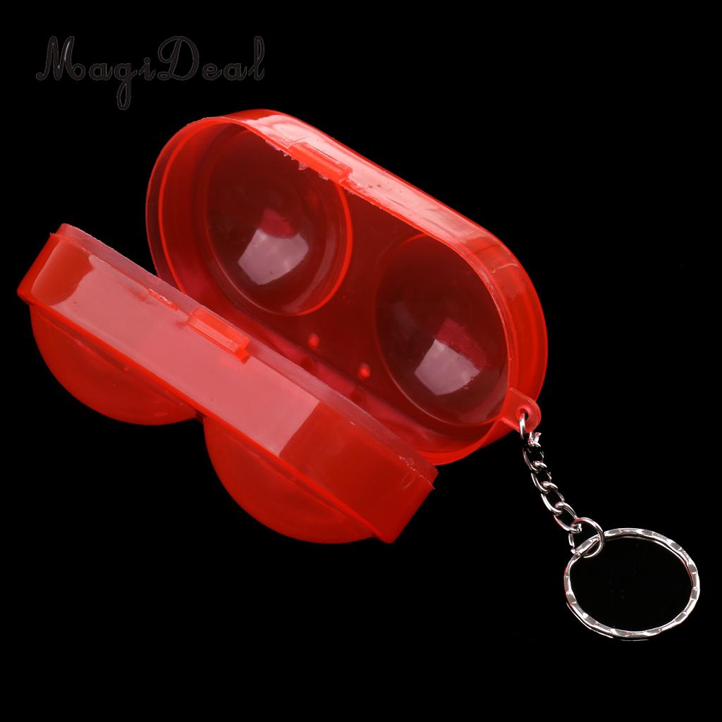 MagiDeal Plastic Table Tennis Ball Container Box Ping Pong Ball Storage Carry Case Hold up to 2 Balls 4 Colors