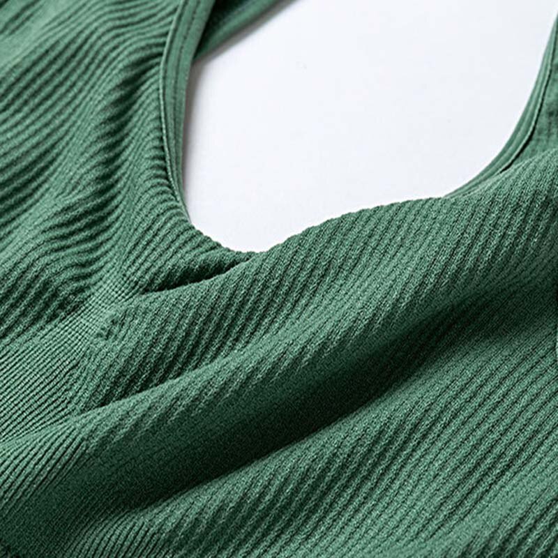 WANAYOU Breathable Non-Slip Padded Sports Bra,Gathered Seamless Girl's Fitness Bra Top,7Colors Push UpYoga Gym Bra for Women