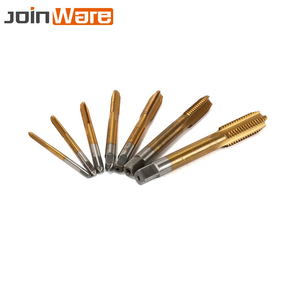 Mixed HSS M3 M4 M5 M6 M8 M10 M12 Machine Hand Screw Thread Metric Plug Tap Drill For Metalworking Machine Repairing