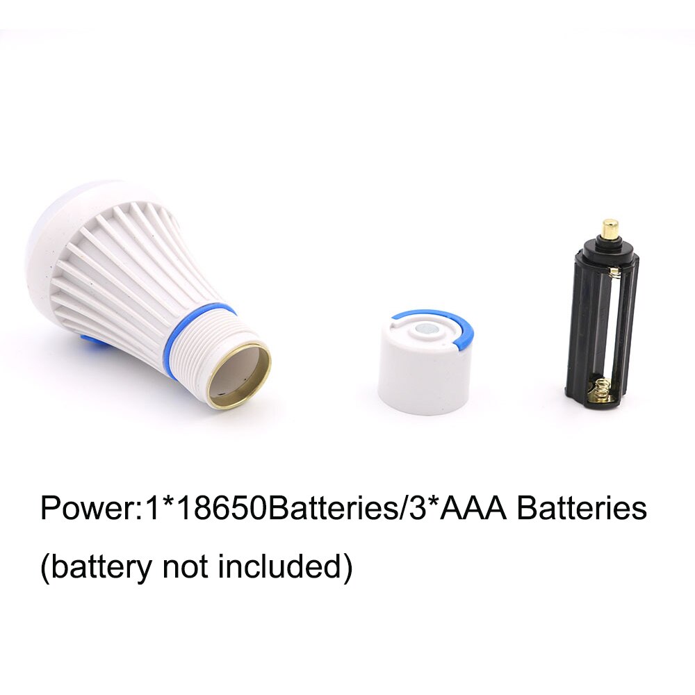 Bærbar led pære lanterne 4 moduser 6 led camping telt lys fakkel lommelykt hengende led lampe drevet av aaa 18650 batteri