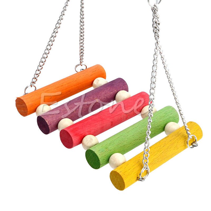 Kæledyr fugl papegøje legetøj parakit undulat cockatiel bur hængekøje gynge legetøj hængende tyggelegetøj til fugle