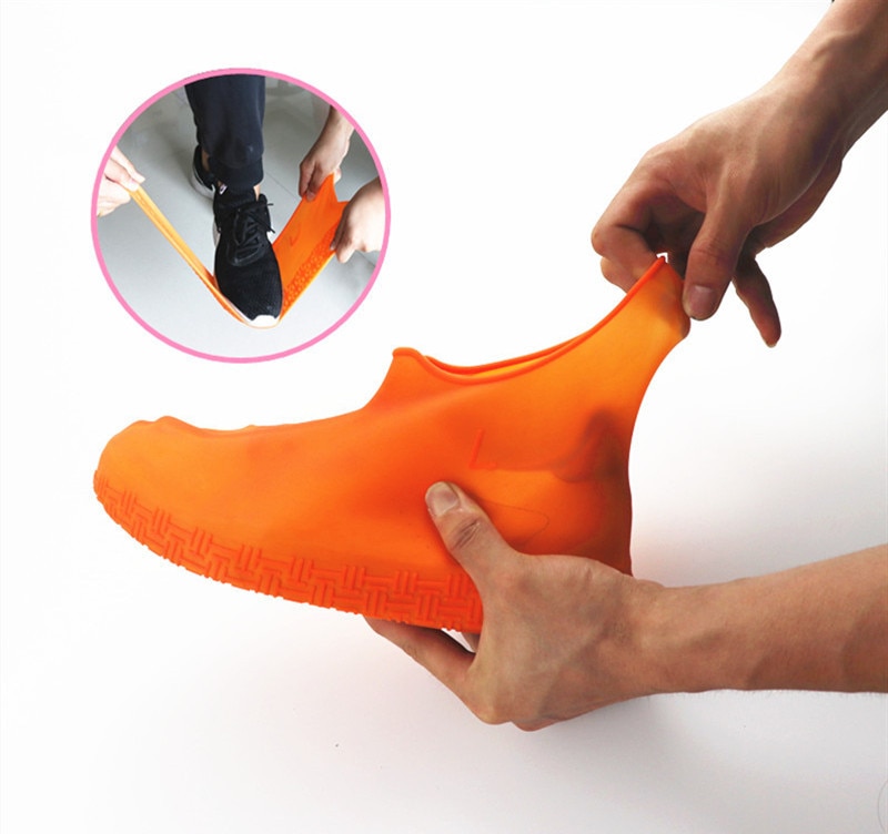 Sikkerhed vandtæt silikone gel sko dække regn sko