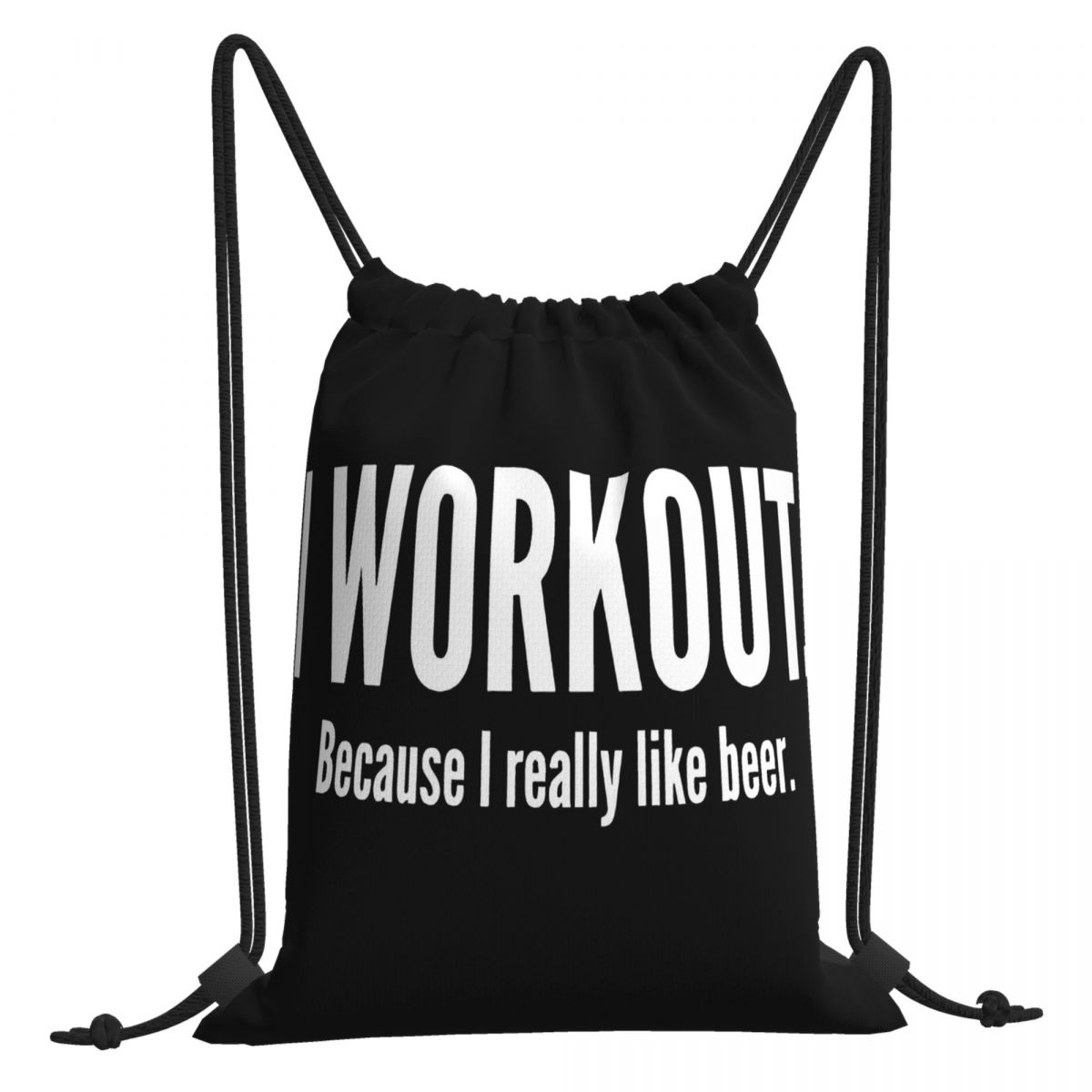 Grappige Gym Womens Mens Humor Workout Slogan Top Ik Workout Omdat Bier Muziek Tassen Rugzak Tas