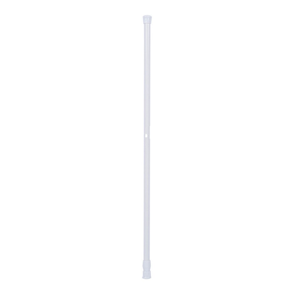 Multifunctional Adjutable 55-90cm Extendable Telescopic Shower Curtain Rod White Spring Tension Bath Curtains Pole Bathroom DIY