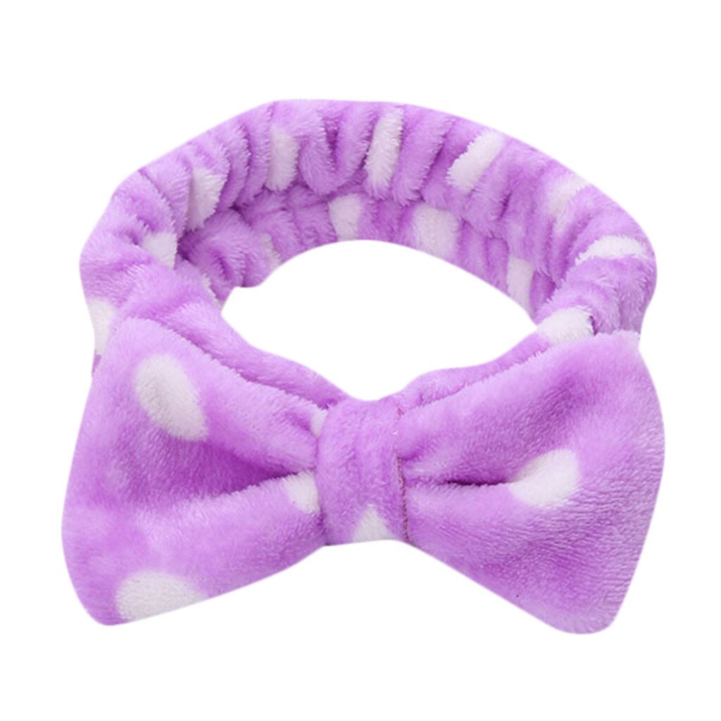 Bandeau élastique avec nœud papillon pour femmes, accessoires pour cheveux, maquillage, mignon, torsadé