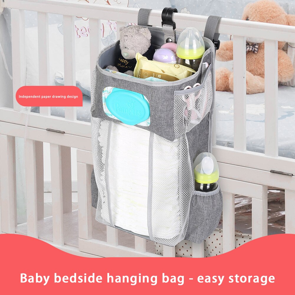 Baby Organizer Wieg Opknoping Opbergtas Opvouwbare Verpleging Stacker Caddy Organisator Voor Kids Essentials Bedding Set Cot Luiertassen