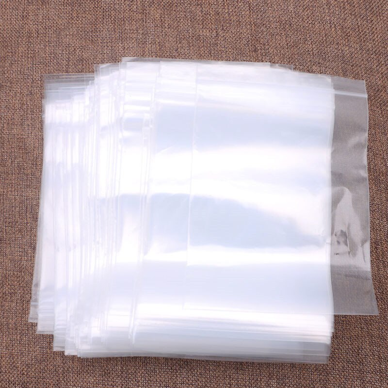 100X Clear Grip Self Press Seal Resealable Zip Lock Plastic Jewelry Bags 8 Sizes W0YF: 9x13cm