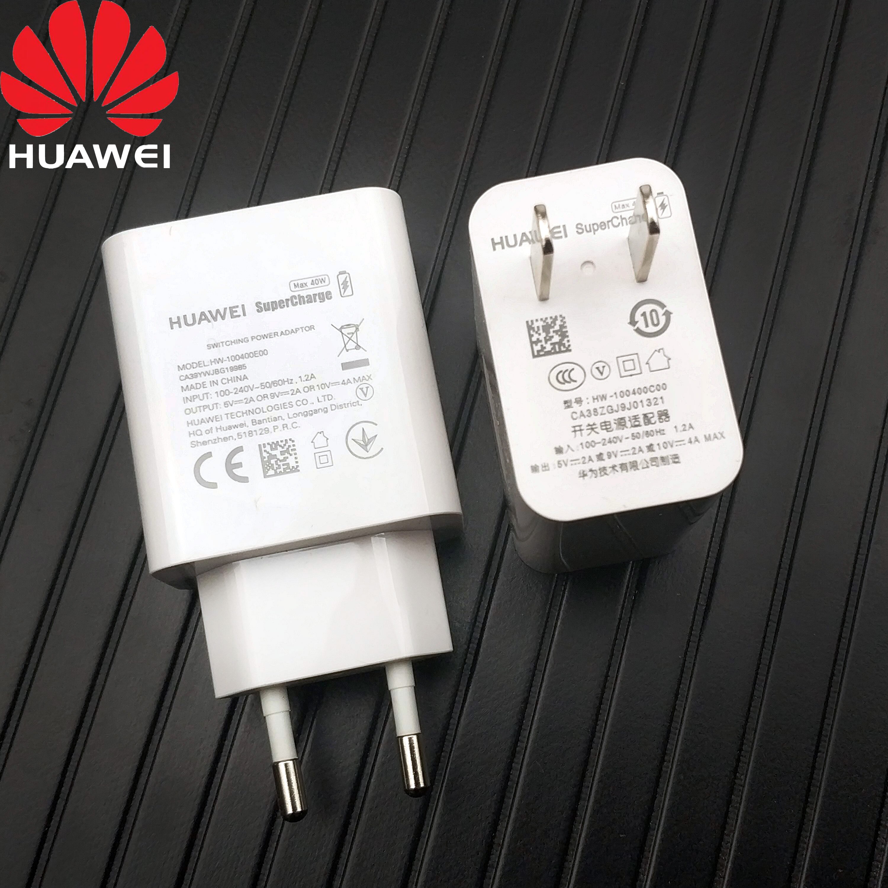 Huawei Mate 20 pro chargeur Original 40w chargeur de suralimentation rapide adaptateur de Charge murale ue pour P30 pro P20 Mate 20 10 Magic 2