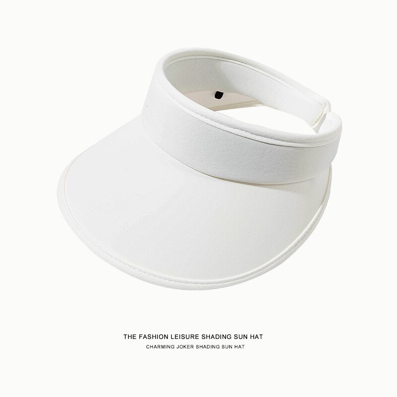 Unisex Zomer Zonneklep Hoed Voor Vrouwen Reizen Brede Rand Zon Cap Bob Panama Hoed Man Outdoor Sport Golf Zon hoed: White