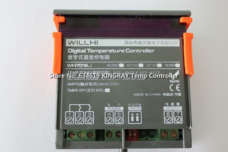 High Temp Digital Thermostat Temperature Controller 300 Degree Oven Temperature Control Switch With Overtemp Alarm