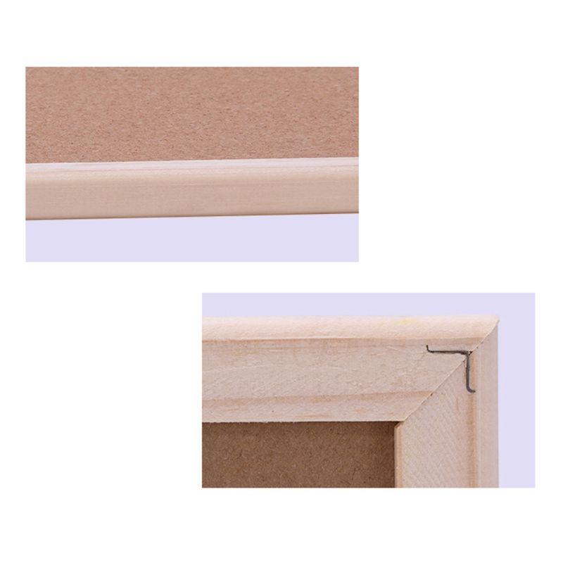 QConnect Kork-Pinnwand Mit Holzrahmen – 30x40 Cm, Braun, Ideal Für Büro, Kinderzimmer Oder Homeoffice
