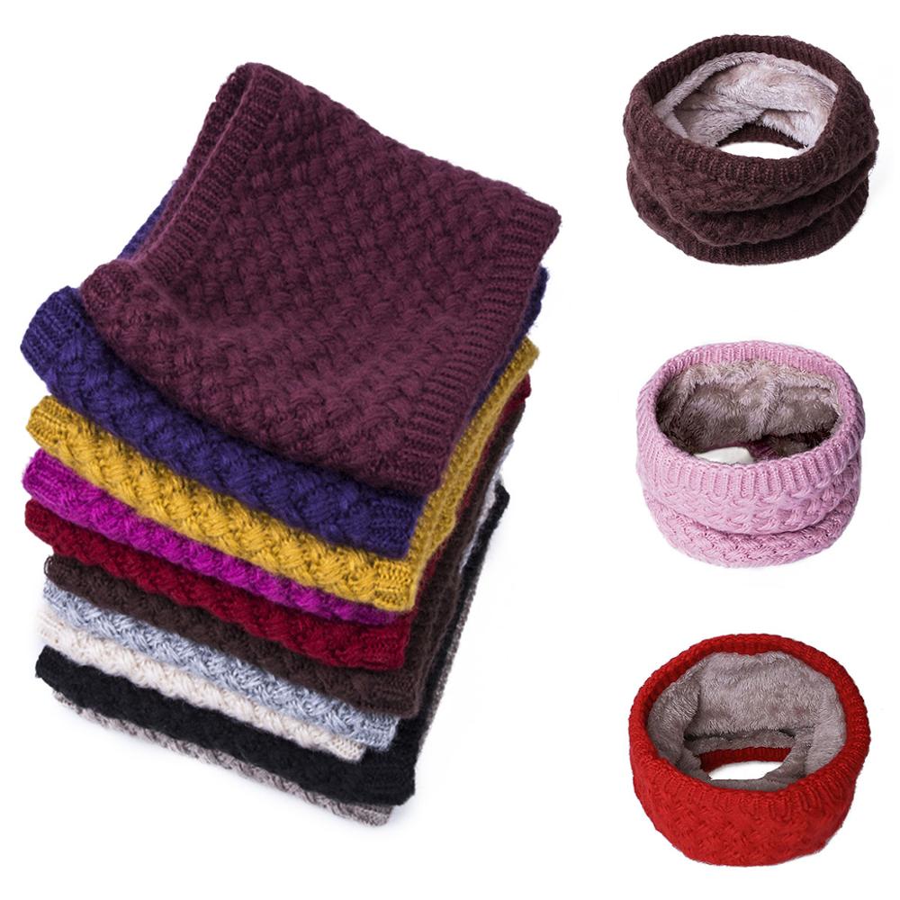Winter Scarves Men Women knitted Cotton Autumn Scarves Children Boy girl Unisex Warm Thicken Wool Plus Velvet Scarves