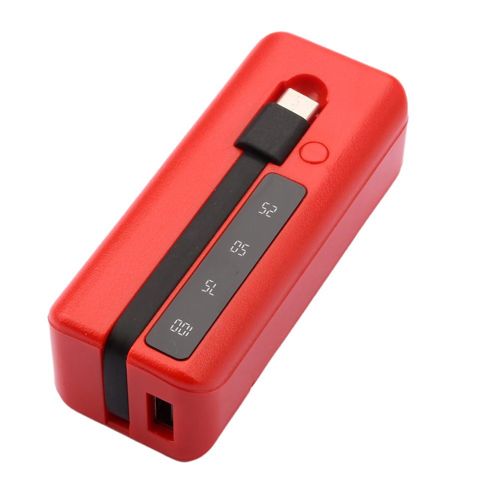 1*18650/18700/20700/21700 Batterij Oplader Type-C Usb Poorten Power Bank Case Diy Shell Kit Mobiele Telefoons Powerbank Box Met Kabel