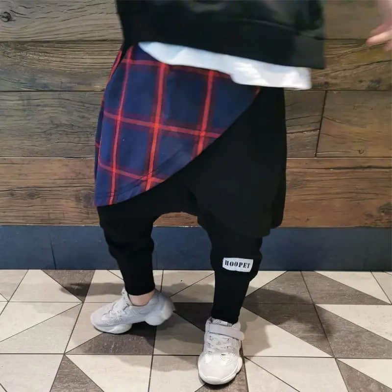 Pantaloni da bambino harlunch versione elastica allentata primavera e autunno 2022 nuovi pantaloni da bambino per bambini con Leggings per bambini