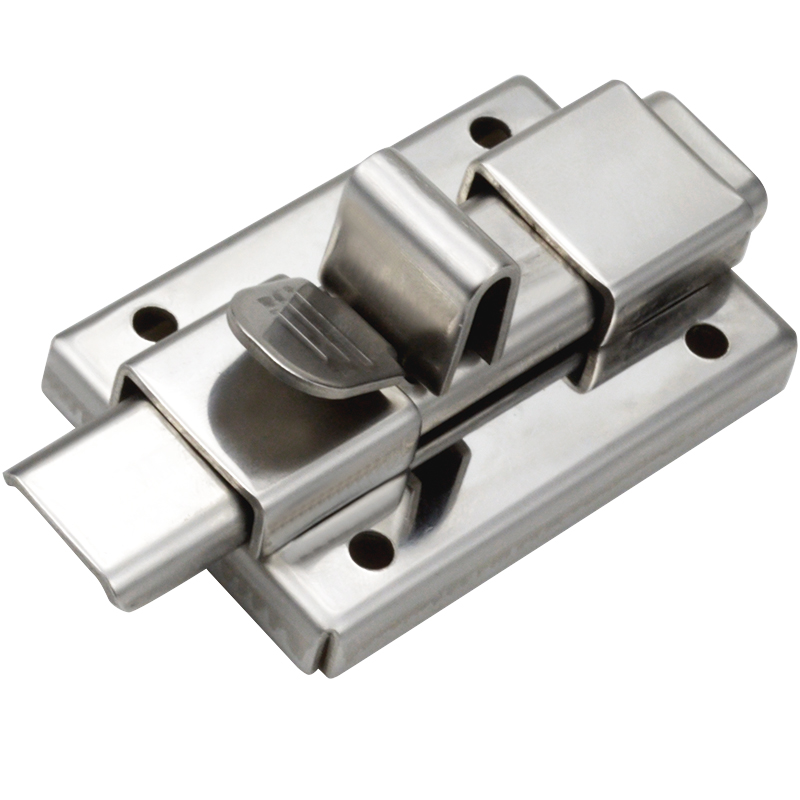 Latch Stainless Steel Bolt Door Bolt Partition Wood Door Bathroom Cabinet Bolt Latch Double Head Plug Square Door Pin