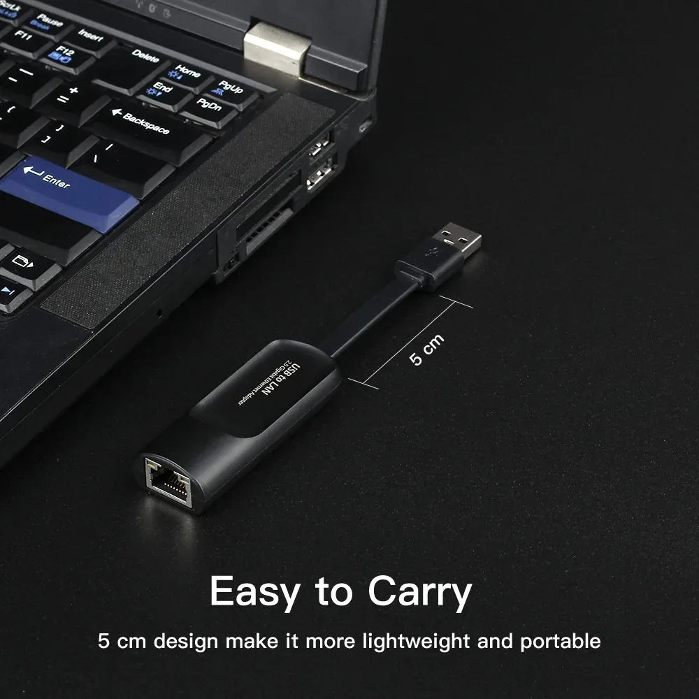2.5G USB Ethernet Adapter 2500Mbps USB3.0 Lan Network Card USB C to RJ45 Internet Adapter for Laptop PC Windows Mac OS USB-A/C