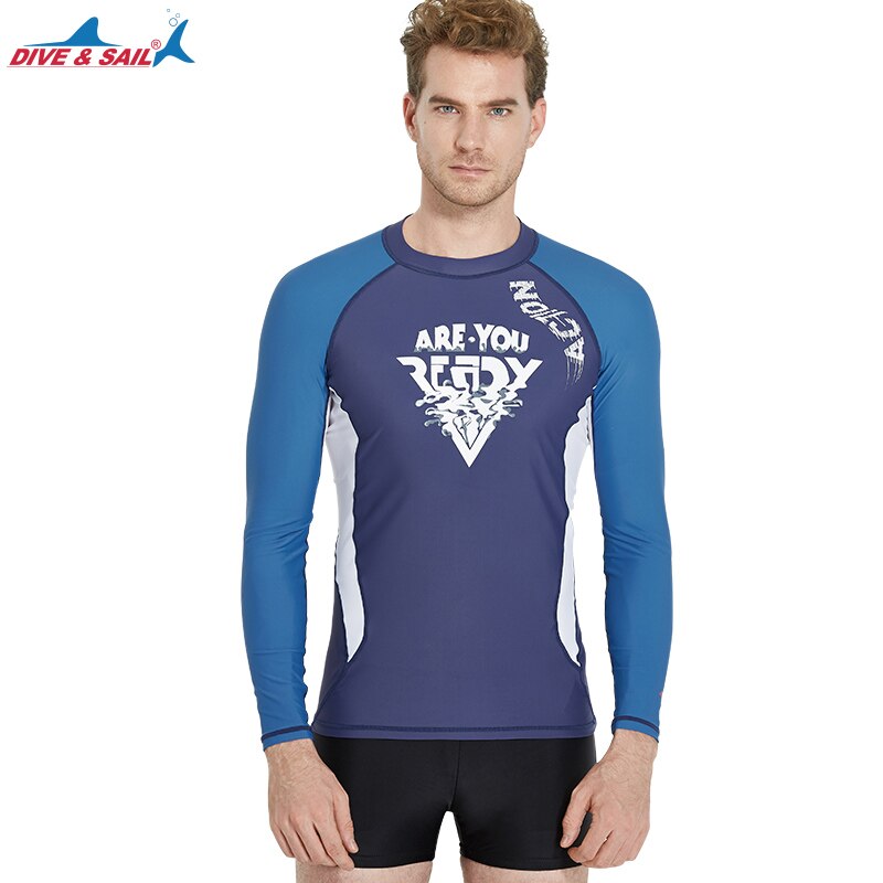 Men's UV Sun Protection Long Sleeve Top Shirts Skins Tee Rash Guard Compression Base Layer UPF 50+ Rashguards Swimwear Beachwear
