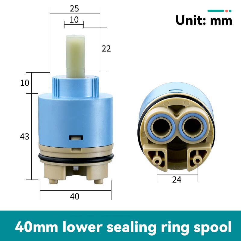 Faucet Valve Core Standard Ceramic Cartridge Replacement Parts for Faucet Valve Shower Valve Core Water Mixer Faucet Splitter: 13