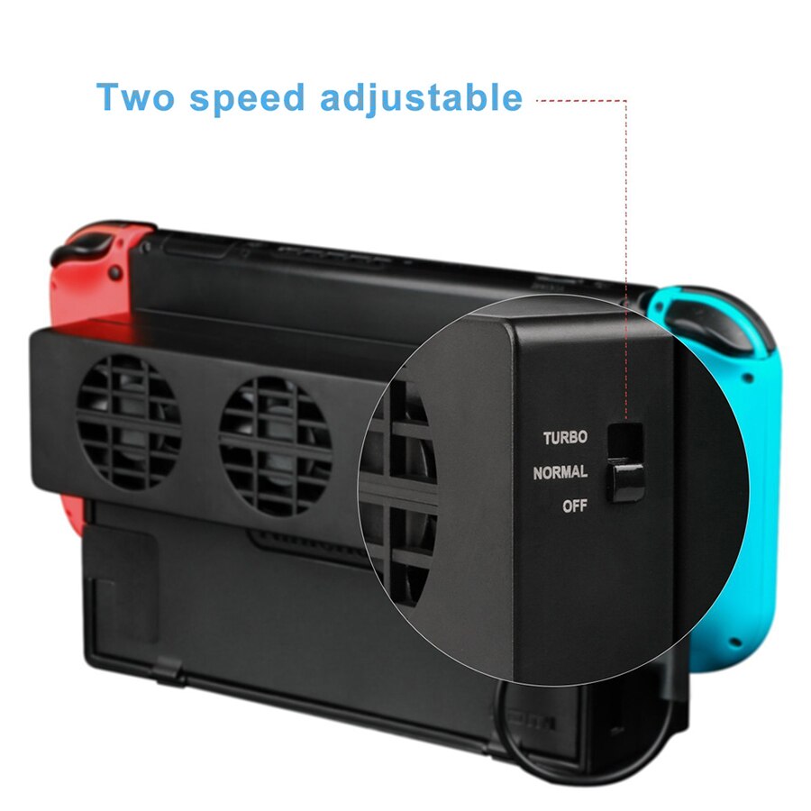 Cooling Fan for Nintendo Switch NS Original Stand Game Console Dock Cooler with 3-Fan USB Cooling Fan for Nintend NS NX
