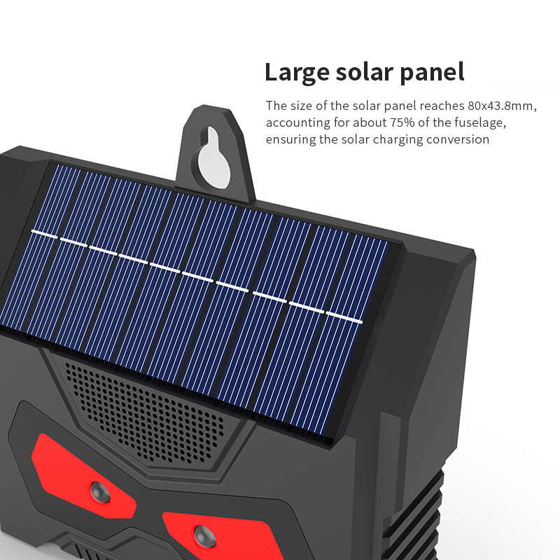 Elektronischer Ultraschall-Vogelschutz IP66 wasserdichte Solar- ladung LED-Blitz lampe Schädlings bekämpfung für sterben Kontrolle des Innenhofs