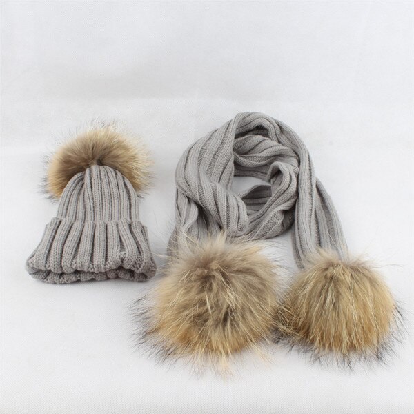 Juego De Invierno Para Niños: Gorro, Bufanda Y Guantes - Punto Con Pompón, Polaina Y Calentador De Cuello, Talla Única 5-12 Años