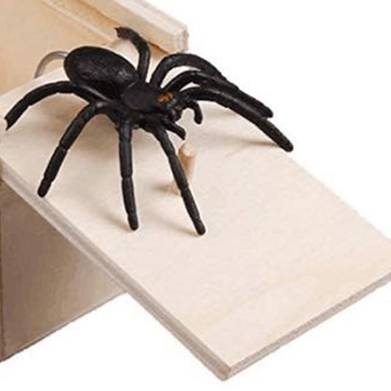 Scary Black Spider Tricky Wood Plastic Toy Safe And Healthy Plaything For Prank P4R