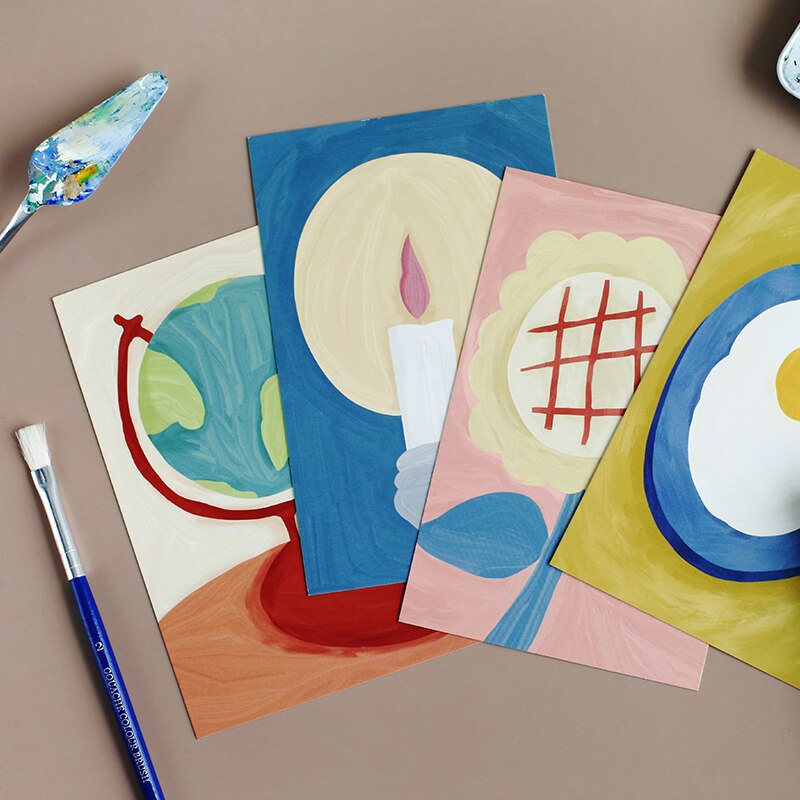 30 Sheets/Set The Warm Art Museum Postcard Greeting Card Message Card Birthday Card