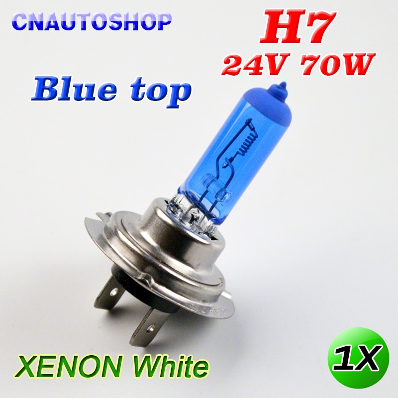 Hippcron 24 v 70 w H7 Halogeen Lamp Super Wit 5000 k Blauw/Zilver Top Quartz Glas Xenon Dark blauwe Auto Koplamp Auto Lamp