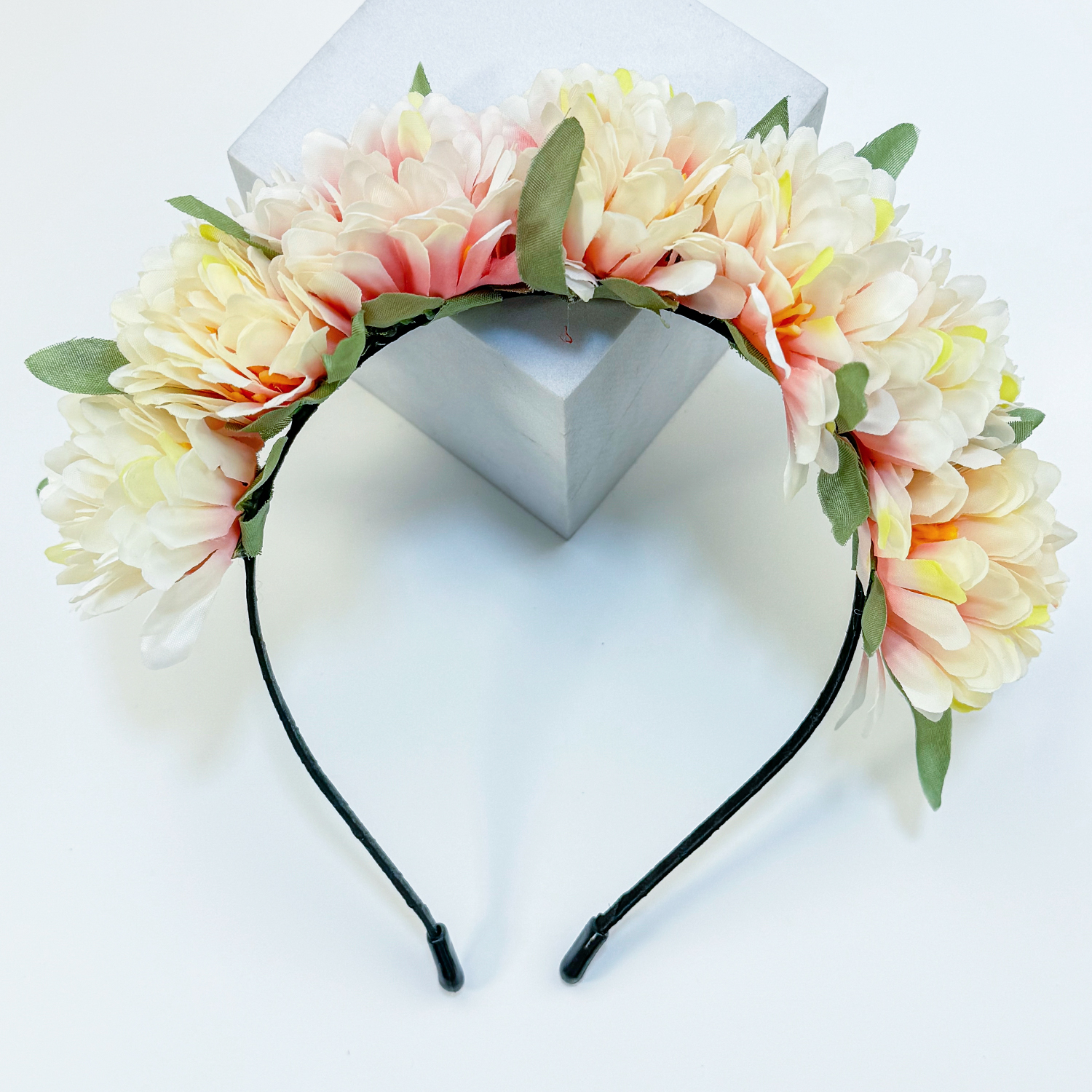 Diademas de flores para mujer y niña, tocado de boda, accesorios para el cabello para dama de honor nupcial, diademas florales para , 1 unidad: Azul cielo
