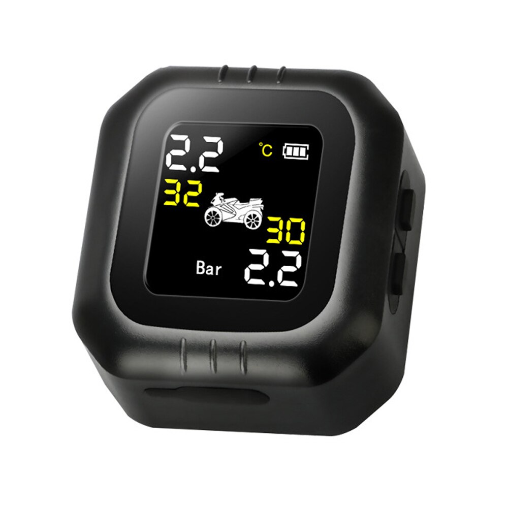 Wireless Motorcycle Tire Pressure Monitoring System TPMS Waterproof Cordless High Accurancy Tire Pressure Tester