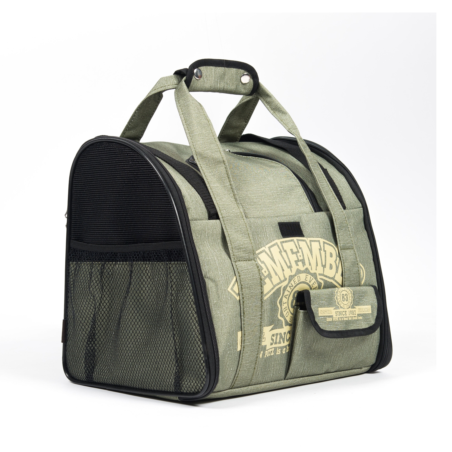 Kot plecak dla psa przewoźnik samochodowy torba podsiodłowa komfort transportu podwójne ramię podróży plecak na zwierzę: zielony żółty