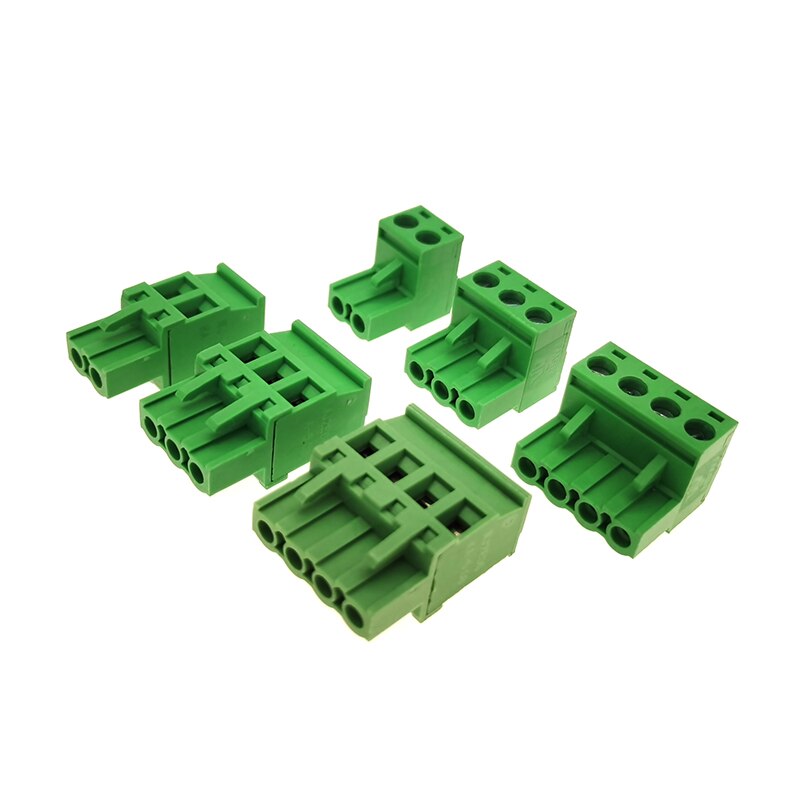 5Pcs Pitch 5.08mm Plug-in PCB Screw Terminal Block Connector 2EDGK/KA Male 2/3/4/5/6/7/8/9/10P Morsettiera Pluggable Bornier