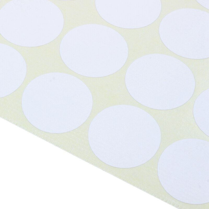 30X 19mm Circles Round Code Stickers Self Adhesive Sticky Labels White