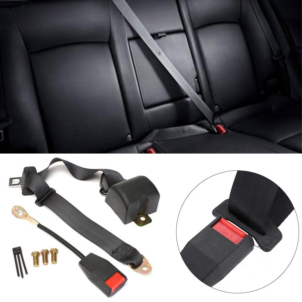 3 Point Retractable AUTO Car Auto-locking Seat Adjustable A7R5 Universal Bus Black Belt Car Accessories Van Safety Lap Belt