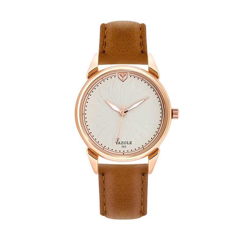 Relogio masculino yazole quartz horloge heren topmerk luxe roségouden herenhorloges sportklok heren polshorloge relojes: Wit