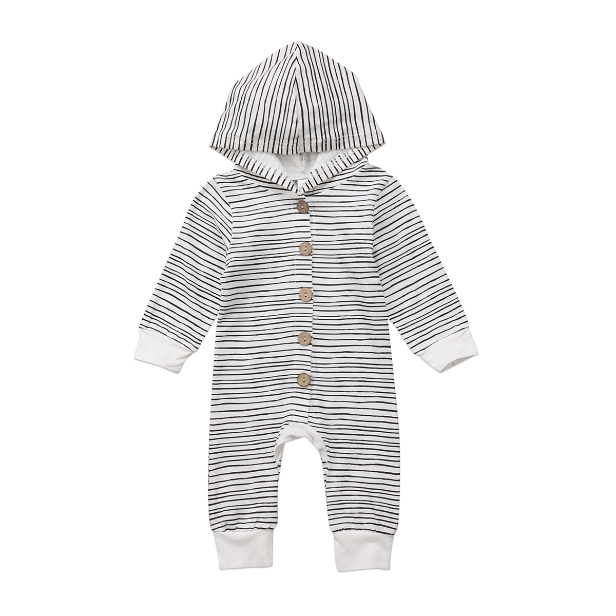 Infant Baby Boys Girls Striped Clothing Newborn Kids Romper Jumpsuit Autumn Clothes Outfits