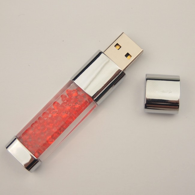 Color Crystal LED light Pen drive 128GB 4GB 8GB 16GB 32GB USB pendrive 64GB USB Flash Drive usb2.0 PenDrive wedding day: green / 8 GB