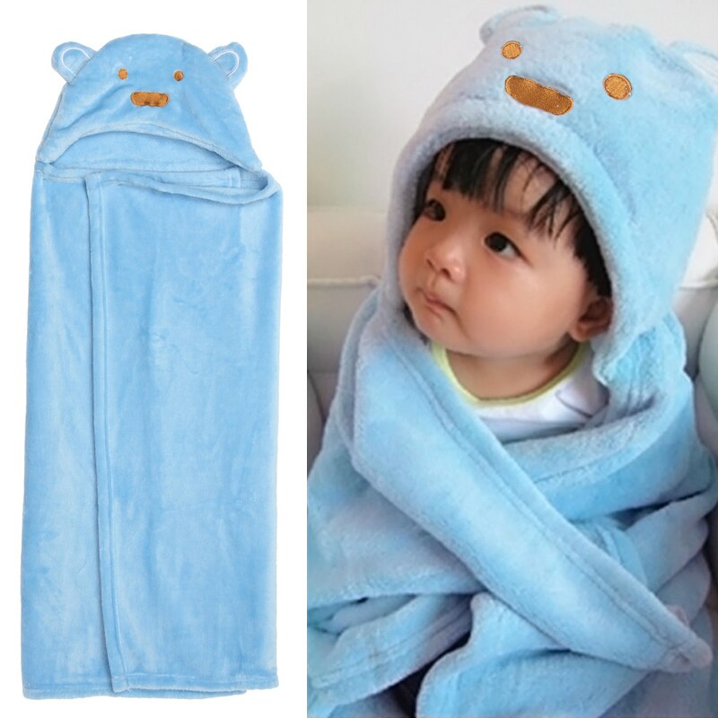 Peignoir à capuche pour -né, serviette de bain très douce, couverture de sommeil chaude pour garçon et fille