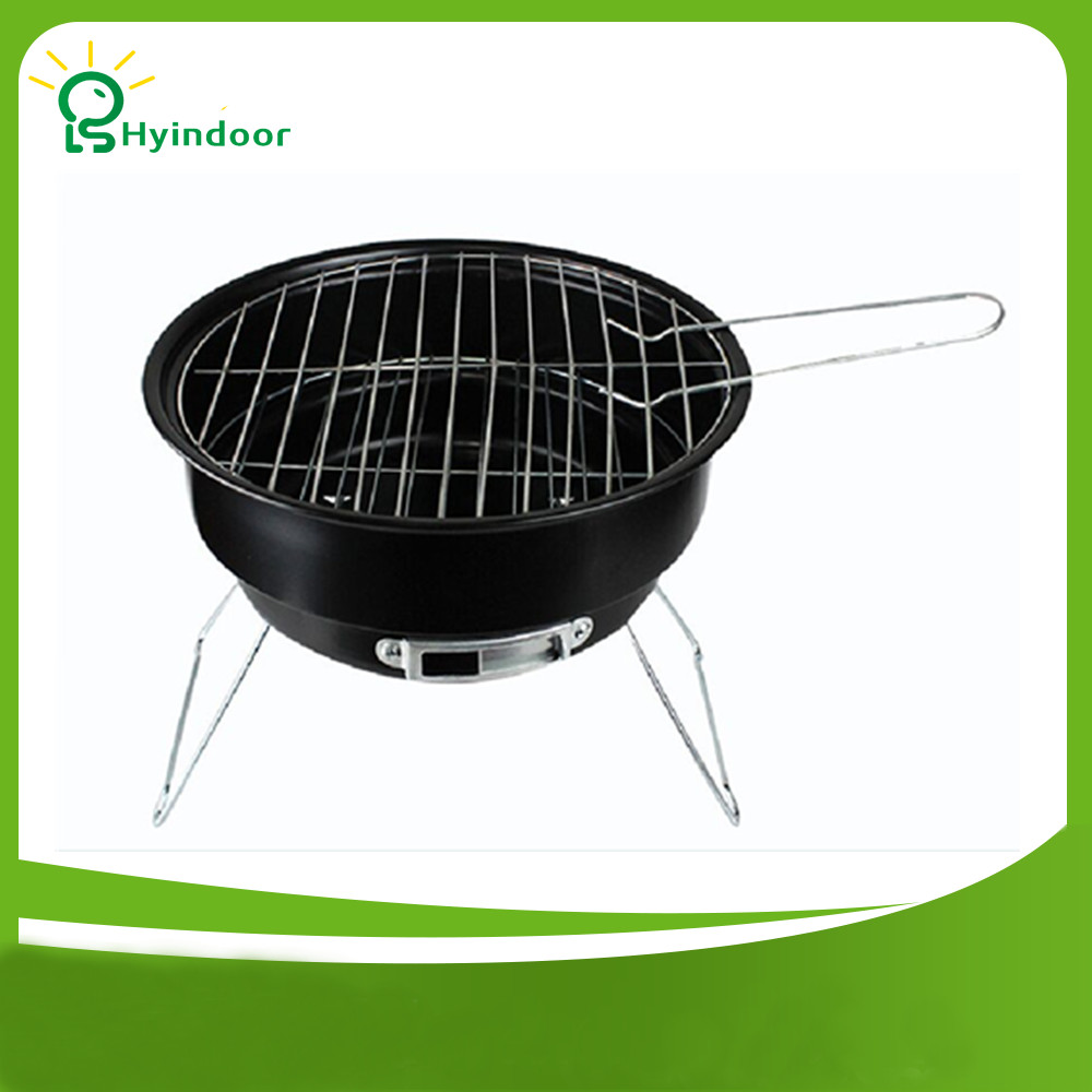 Round Portable Barbecue Roasting Tools Outdoor Camping Picnic Charcoal BBQ Grills