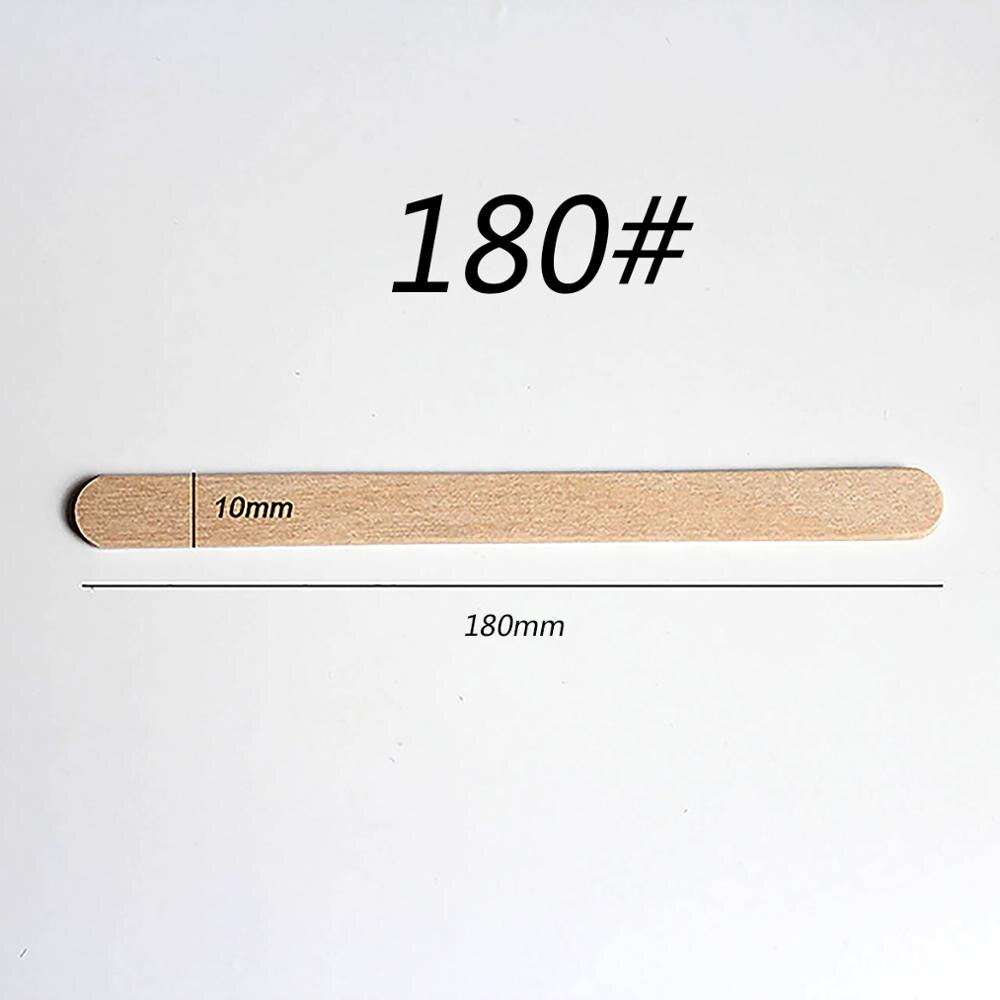50Pcs Wooden Popsicle Stick Kids Hand Crafts Art Ice Cream Lolly Cake DIY Making Funny Tools: 180x10x2 mm